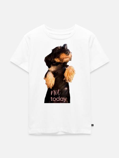 Dackel T-Shirt - Kinder Premium Bio T-Shirt - Weiß