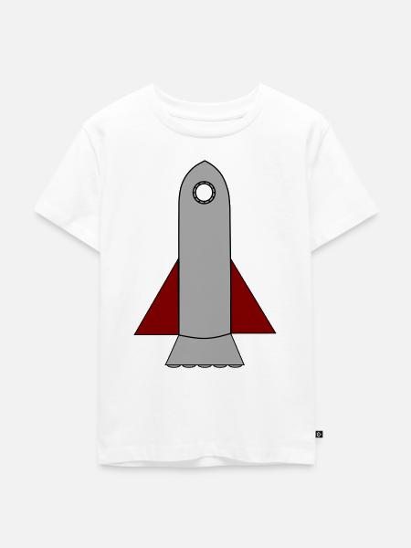 Spaceship - Kinder Premium Bio T-Shirt - Weiß