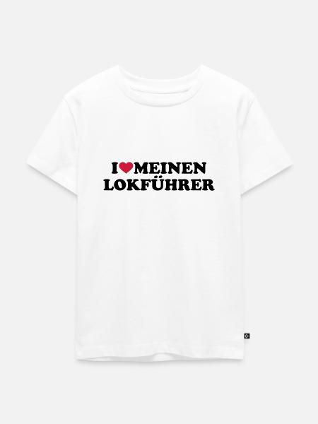 Lokführer - Kinder Premium Bio T-Shirt - Weiß