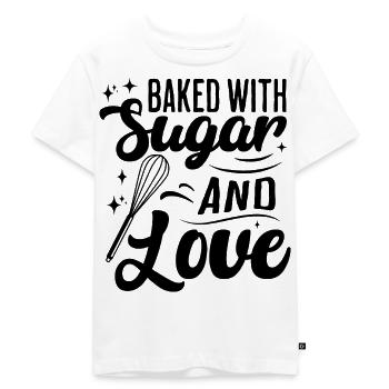 Sugar and Love Sweet Baking - Kids Premium Organic T-Shirt - white - Front - Hailey (125cm)