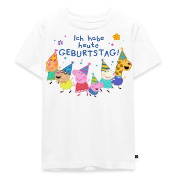 Peppa Pig Geburtstagsdesign Mit Spruch - Kinder Premium Bio T-Shirt - Weiß - Vorne - Hailey (125cm)
