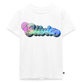 Olivia Beautiful Girl Name - Kids Premium Organic T-Shirt - white - Front - Hailey (125cm)