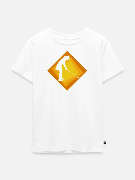 Golfer Golfen Golfer - Kinder Premium Bio T-Shirt - Weiß