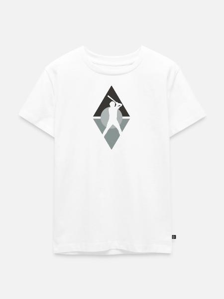 Batting Baserunner - Kinder Premium Bio T-Shirt - Weiß