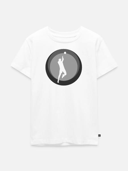 Volleyball Pritschen - Kinder Premium Bio T-Shirt - Weiß