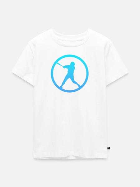 Pitcher Pitcher Softballschläger - Kinder Premium Bio T-Shirt - Weiß