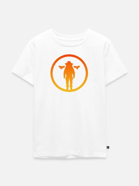 Bienen Wabe Bienen - Kinder Premium Bio T-Shirt - Weiß