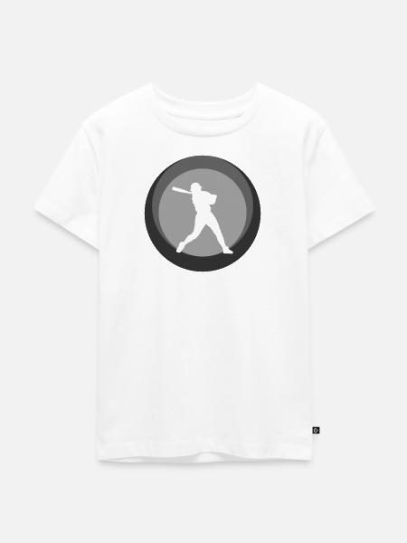 Softball Spieler Softball Spieler - Kinder Premium Bio T-Shirt - Weiß