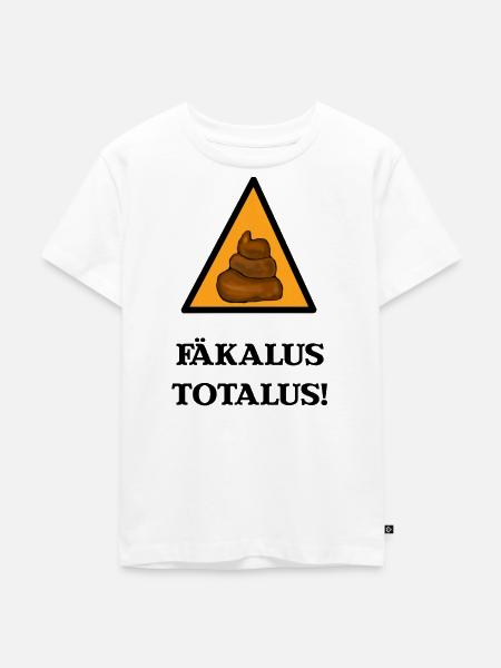 Fäkalus Totalus Witziger Zauberspruch - Kinder Premium Bio T-Shirt - Weiß