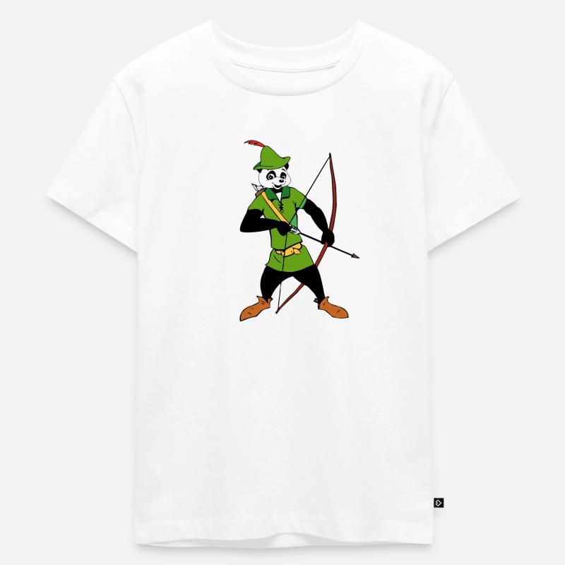 Holzpanda - Kinder Premium Bio T-Shirt - Weiß