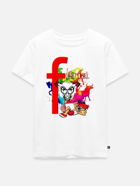 FERIA - Kinder Premium Bio T-Shirt - Weiß