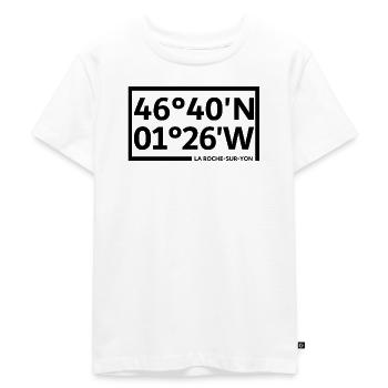 Coordonnées de La Roche-sur-Yon - T-shirt Premium bio Enfant - blanc - Devant - Hailey (125cm)
