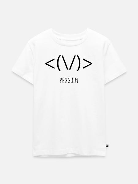 Penguin - Kinder Premium Bio T-Shirt - Weiß