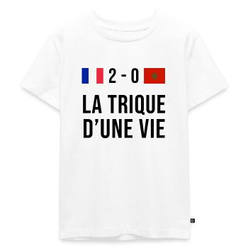 France et Maroc la trique d'une vie - T-shirt Premium bio Enfant - blanc - Devant - Hailey (125cm)