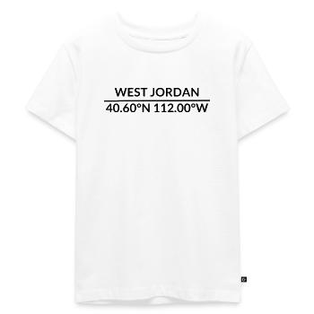 Coordonnées West Jordan, Utah, États-Unis - T-shirt Premium bio Enfant - blanc - Devant - Hailey (125cm)