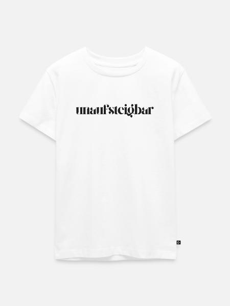 unaufsteigbar - Kinder Premium Bio T-Shirt - Weiß