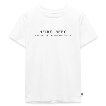 Coordonnées Heidelberg - T-shirt Premium bio Enfant - blanc - Devant - Hailey (125cm)
