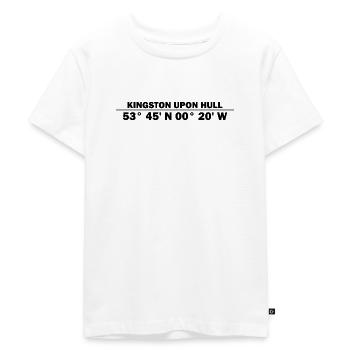 Kingston upon Hull coordinates - Kids Premium Organic T-Shirt - white - Front - Hailey (125cm)