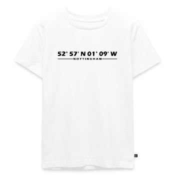 Nottingham Coordinates - Kids Premium Organic T-Shirt - white - Front - Hailey (125cm)