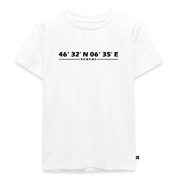 Renens Koordinaten - Kinder Premium Bio T-Shirt - Weiß - Vorne - Hailey (125cm)