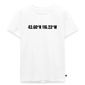 Coordonnées de Boise, Idaho, États-Unis - T-shirt Premium bio Enfant - blanc - Devant - Hailey (125cm)
