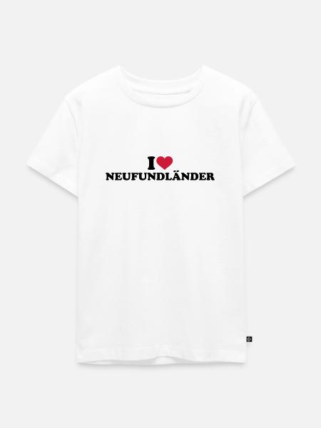 Neufundländer - Kinder Premium Bio T-Shirt - Weiß