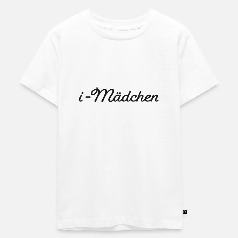 i Mädchen | Einschulung 2023 - Kinder Premium Bio T-Shirt - Weiß