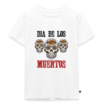 Dia de los muertos - Kinder Premium Bio T-Shirt - Weiß - Vorne - Hailey (125cm)