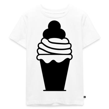 Ice Sundae - Kids Premium Organic T-Shirt - white - Front - Hailey (125cm)