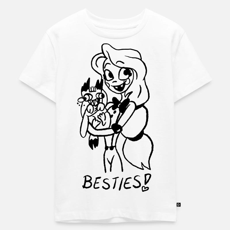 Beste Freundinnen Besties - Kinder Premium Bio T-Shirt - Weiß