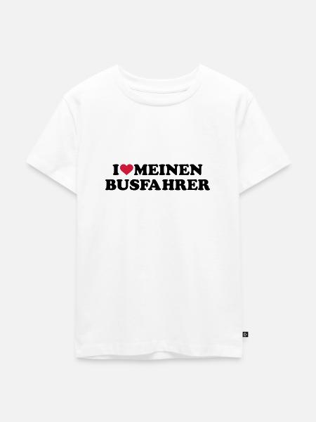 Busfahrer - Kinder Premium Bio T-Shirt - Weiß