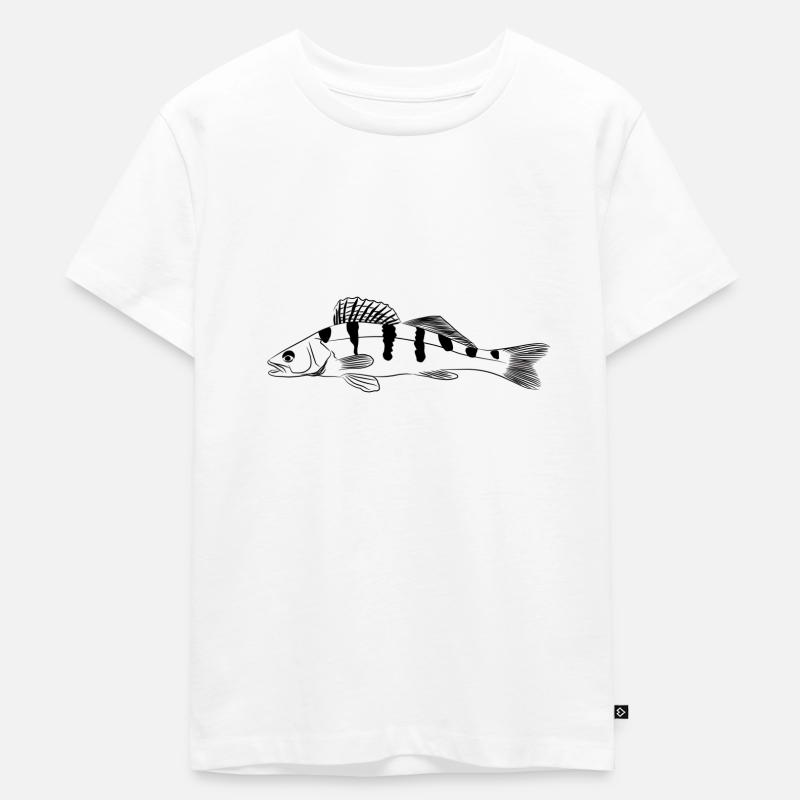 Zander - Kinder Premium Bio T-Shirt - Weiß