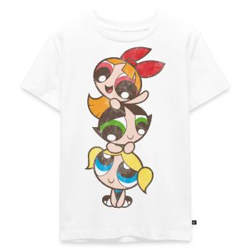 Powerpuff Girls Mädchenturm - Kinder Premium Bio T-Shirt - Weiß - Vorne - Hailey (125cm)