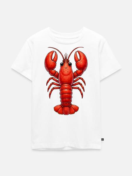 Lobster Meerestier - Kinder Premium Bio T-Shirt - Weiß