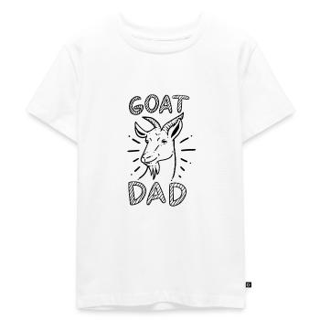 goats Papa - Kids Premium Organic T-Shirt - white - Front - Hailey (125cm)