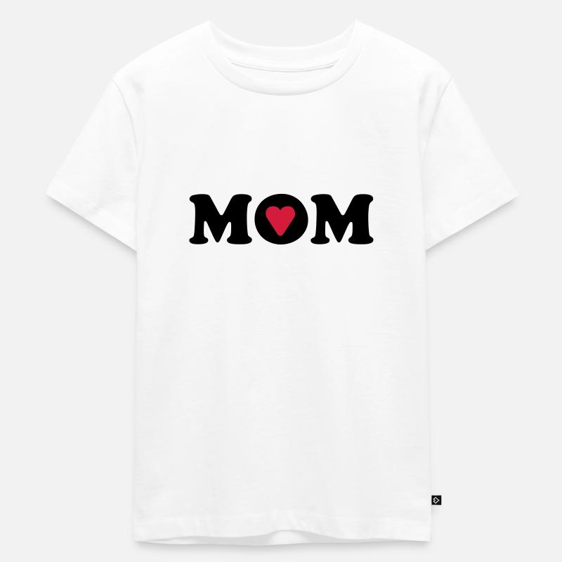 Ich liebe Mama - Kinder Premium Bio T-Shirt - Weiß