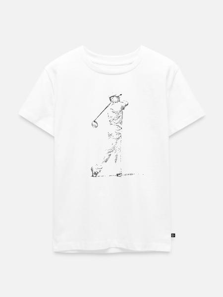 Golfspieler - Kinder Premium Bio T-Shirt - Weiß