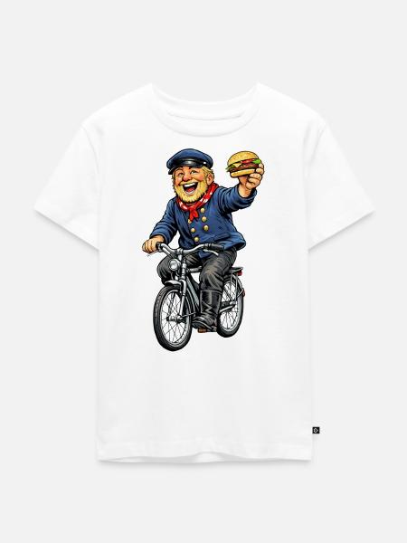 Ostfriese Hamburger - Kinder Premium Bio T-Shirt - Weiß