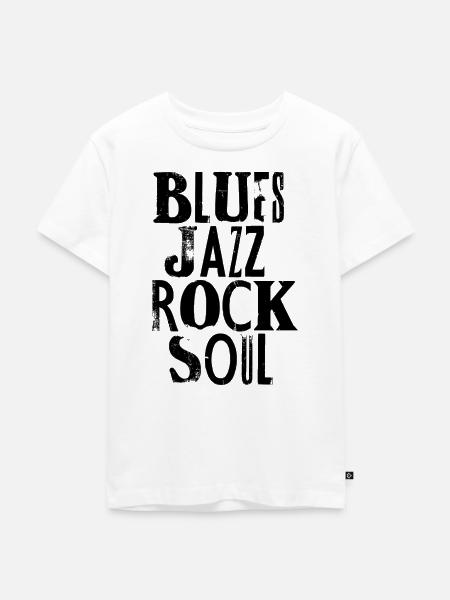 Blues Jazz Rock Soul - Kinder Premium Bio T-Shirt - Weiß