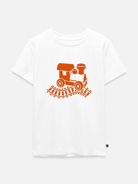 Modelleisenbahn - Kinder Premium Bio T-Shirt - Weiß
