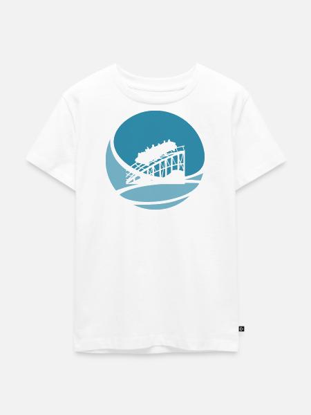 Riesenrad Lukas - Kinder Premium Bio T-Shirt - Weiß