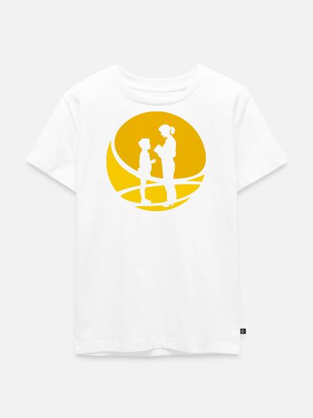Grundschule Grundschullehrer Schulanfang - Kinder Premium Bio T-Shirt - Weiß