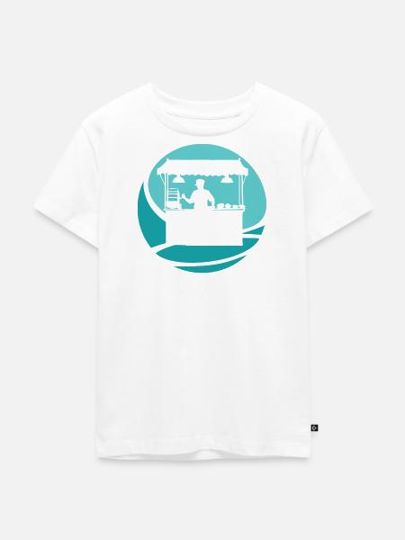 Imbiss lecker Burger - Kinder Premium Bio T-Shirt - Weiß