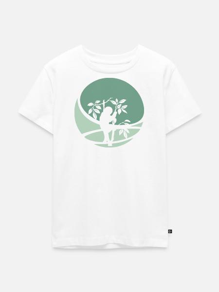 Faultier Rest Faul - Kinder Premium Bio T-Shirt - Weiß