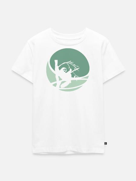 Faul Faultier Müdigkeit - Kinder Premium Bio T-Shirt - Weiß