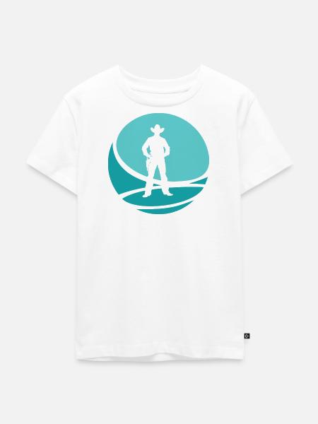 Cowboy Western - Kinder Premium Bio T-Shirt - Weiß