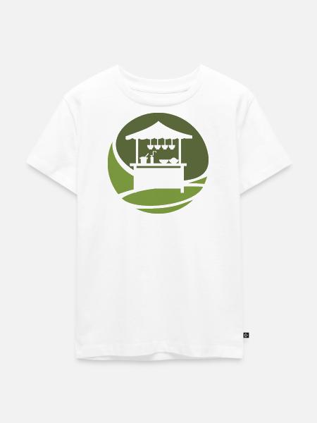 Imbisswagen Fast Food - Kinder Premium Bio T-Shirt - Weiß