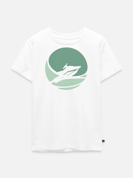 Wasserski Jet Ski - Kinder Premium Bio T-Shirt - Weiß