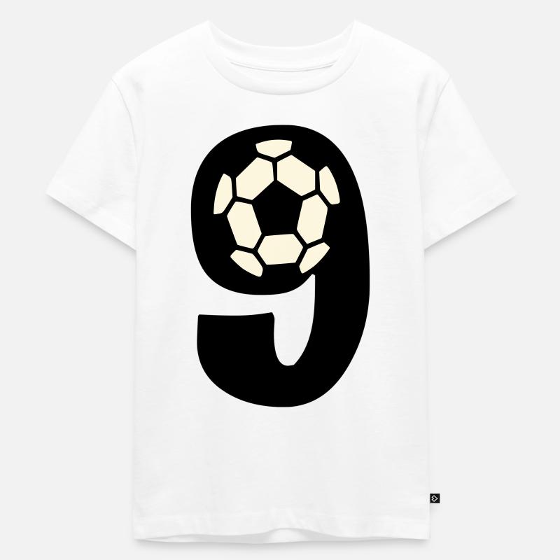 Endlich 9 - Kinder Premium Bio T-Shirt - Weiß
