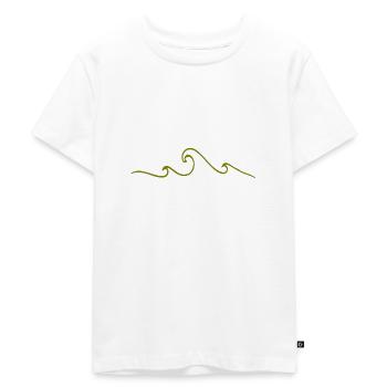 waves - Kids Premium Organic T-Shirt - white - Front - Hailey (125cm)